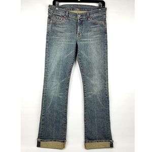 7 for All Mankind Bootcut Jeans Mid Wash Blue